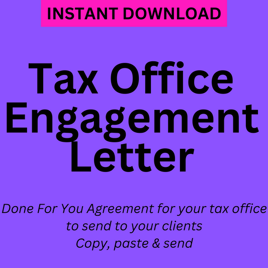 Tax Office Engagement Letter Agreement