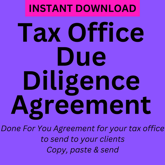 Tax Office Due Diligence Agreement