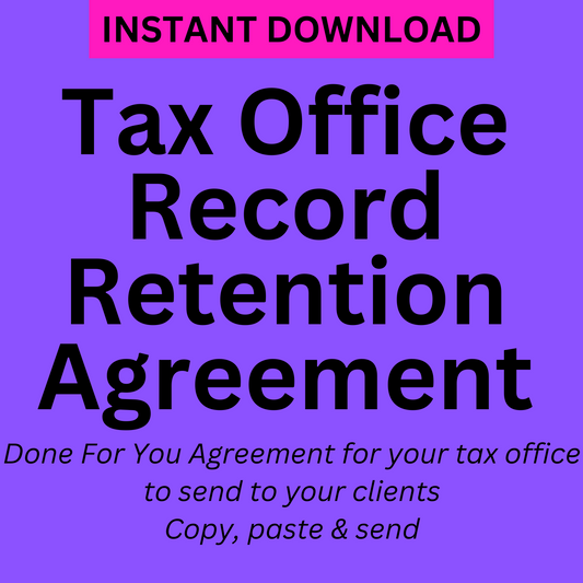 Tax Office Record Retention Agreement