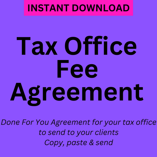 Tax Office Fee Agreement